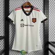 Camiseta Mujer Manchester United Segunda Equipación 2022/2023