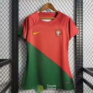 Camiseta Mujer Portugal Primera Equipación 2022/2023