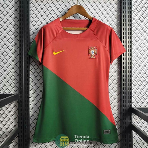 Camiseta Mujer Portugal Primera Equipación 2022/2023