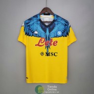 Camiseta Napoli Kappa x Marcelo Burlon Amarillo 2021/2022