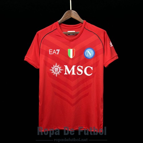 Camiseta Napoli Portero Rojo 2023/2024