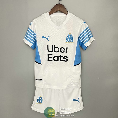 Camiseta Olympique Marseille Niños Primera Equipación 2021/2022