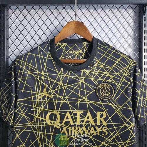 Camiseta PSG Training Suit Negro Gold Line 2022/2023