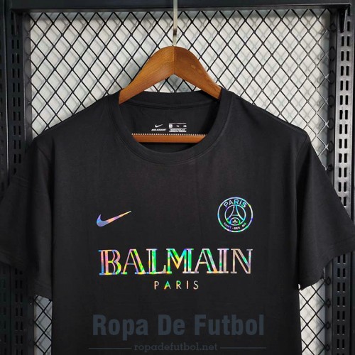 Camiseta PSG x Balmain Black 2023/2024