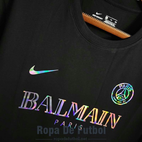 Camiseta PSG x Balmain Black 2023/2024