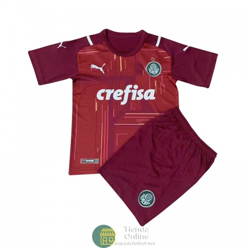 Camiseta Palmeiras Niños Portero Rojo 2021/2022