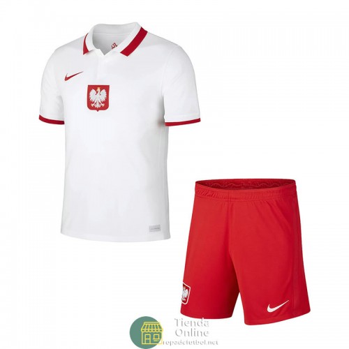 Camiseta Polonia Niños Primera Equipación 2021/2022