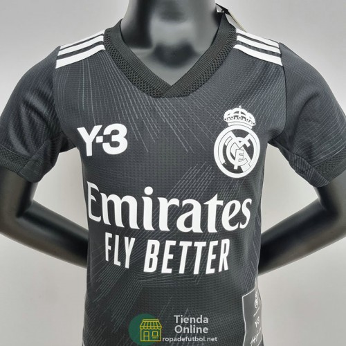 Camiseta Real Madrid Niños Y3 Edition Negro 2022/2023