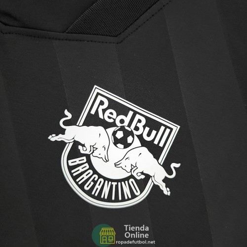 Camiseta Rojo Bull Bragantino Negro 2022/2023