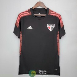 Camiseta Sao Paulo FC Training Negro Rojo 2021/2022