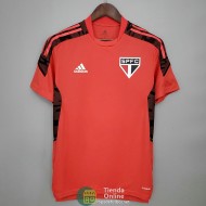 Camiseta Sao Paulo FC Training Rojo Negro 2021/2022