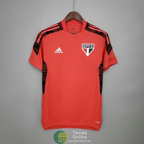 Camiseta Sao Paulo FC Training Rojo Negro 2021/2022