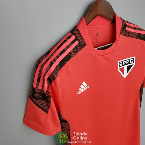 Camiseta Sao Paulo FC Training Rojo Negro 2021/2022