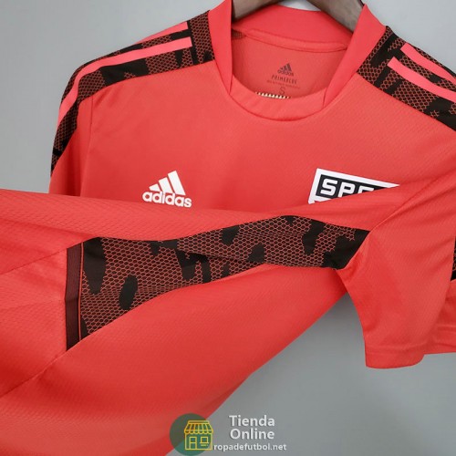 Camiseta Sao Paulo FC Training Rojo Negro 2021/2022