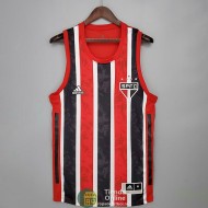 Camiseta Sao Paulo FC Vest Rojo Negro 2021/2022