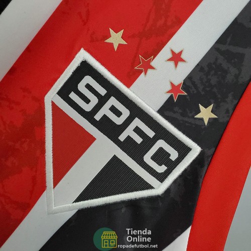 Camiseta Sao Paulo FC Vest Rojo Negro 2021/2022