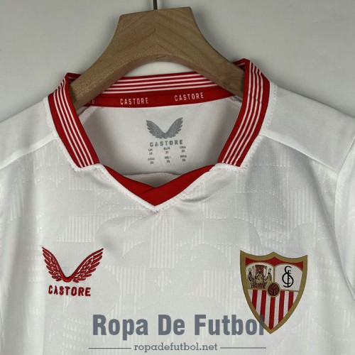 Camiseta Sevilla Ninos Primera Equipacion 2023/2024