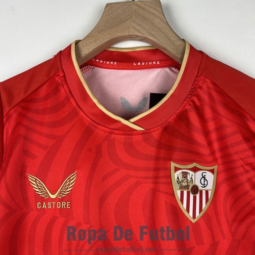 Camiseta Sevilla Ninos Segunda Equipacion 2023/2024