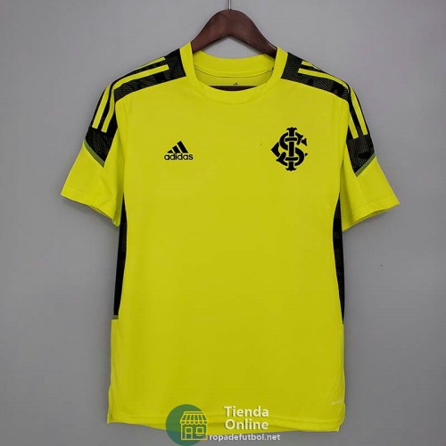 Camiseta Sport Club Internacional Training Amarillo Negro 2021/2022