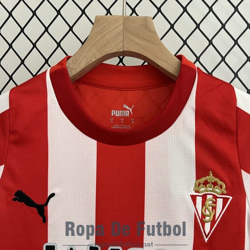 Camiseta Sporting Gijon Ninos Primera Equipación 2023/2024