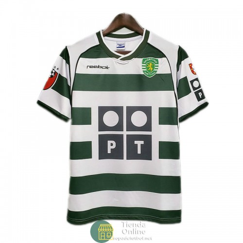 Camiseta Sporting Lisboa Retro Primera Equipación 2001/2002