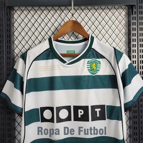 Camiseta Sporting Lisbon Retro Primera Equipación 2001 2003