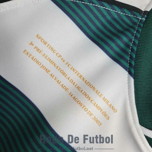 Camiseta Sporting Lisbon Retro Primera Equipación 2001 2003