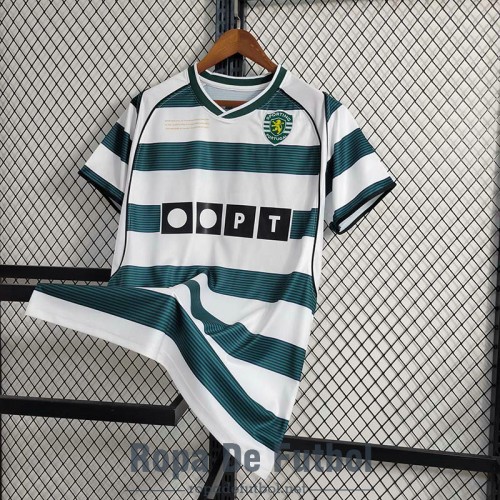 Camiseta Sporting Lisbon Retro Primera Equipación 2001 2003