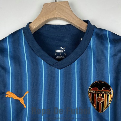 Camiseta Valencia Ninos Segunda Equipacion 2023/2024