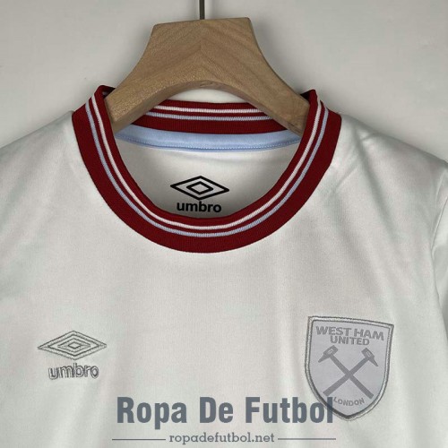 Camiseta West Ham United Ninos Segunda Equipacion 2023/2024