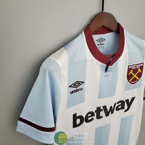 Camiseta West Ham United Segunda Equipación 2021/2022