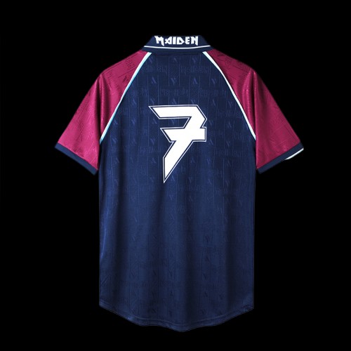 Camiseta West Ham United x Iron Maiden Retro Blue 1999/2001