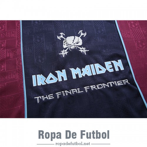 Camiseta West Ham United x Iron Maiden Retro Blue 2011/2012