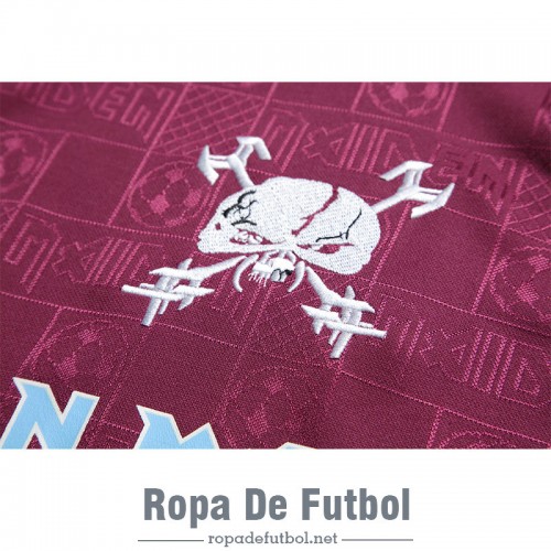 Camiseta West Ham United x Iron Maiden Retro Red 2011/2012