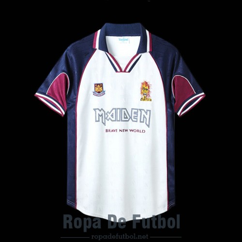 Camiseta West Ham United x Iron Maiden Retro White 1999/2001