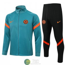 Chelsea Chaqueta Verde+ Pantalon Negro 2021/2022