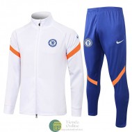 Chelsea Chaqueta Blanco + Pantalon Azul 2021/2022