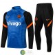 Chelsea Sudadera De Entrenamiento Azul Negro + Pantalon Negro 2021/2022