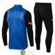 Chelsea Sudadera De Entrenamiento Azul Negro + Pantalon Negro 2021/2022