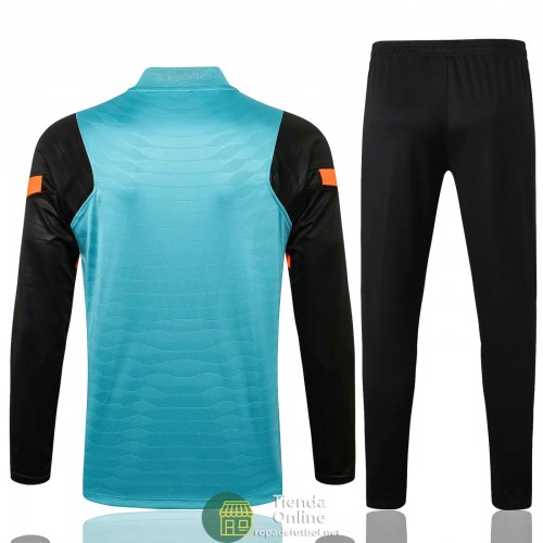 Chelsea Sudadera De Entrenamiento Verde + Pantalon Negro 2021/2022