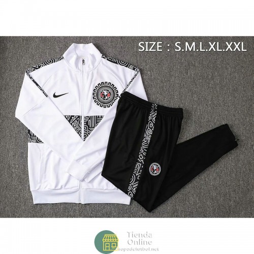 Club America Chaqueta Blanco+ Pantalon Negro 2021/2022