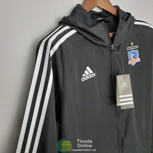 Colo Colo Chaqueta Rompevientos Negro I 2022/2023