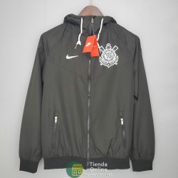 Corinthians Chaqueta Rompevientos NIKE Negro 2021/2022