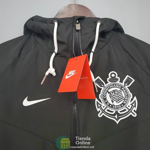 Corinthians Chaqueta Rompevientos NIKE Negro 2021/2022