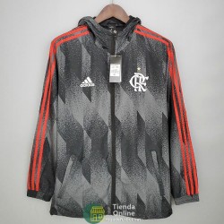 Flamengo Chaqueta Rompevientos Negro Pattern 2021/2022