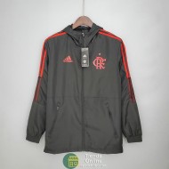 Flamengo Chaqueta Rompevientos Negro Rojo 2021/2022