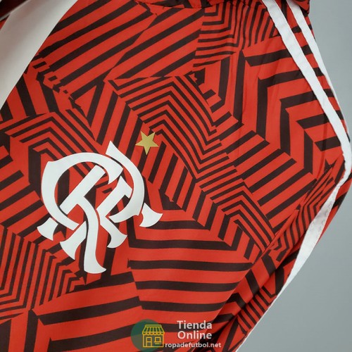 Flamengo Chaqueta Rompevientos Rojo Negro Blanco 2021/2022