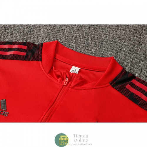 Flamengo Sudadera De Entrenamiento Rojo + Pantalon Negro 2021/2022