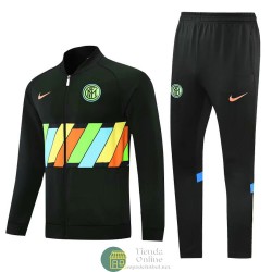 Inter Milan Chaqueta Negro + Pantalon Negro 2021/2022