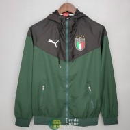 Italia Chaqueta Rompevientos Verde Negro I 2021/2022